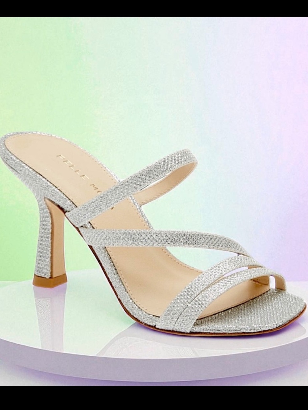 Pelle Moda Silver Strappy Heels NWT - Picture 7 of 15